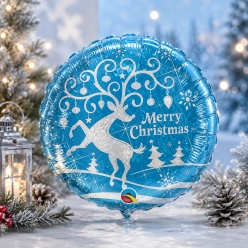 Christmas Reindeer Holographic Foil Balloon